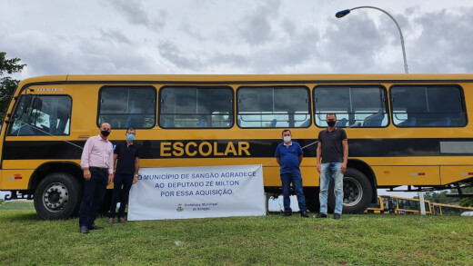 Deputado Estadual Zé Milton visita a Prefeitura de Sangão