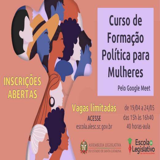 Abertas inscrições para Curso de Formação Política para Mulheres