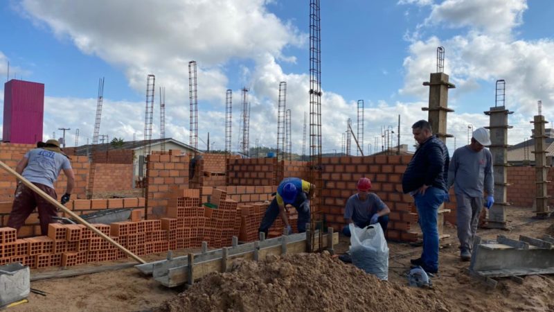 Obras de construção da Creche berçário de Morro Grande