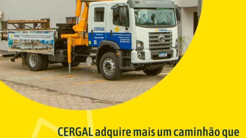 Cergal adquire novo caminhão; investimento de R$ 800 mil