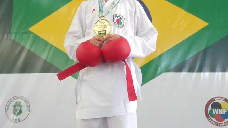 Atleta de Tubarão garante mais uma medalha de ouro no Campeonato Brasileiro de Karatê