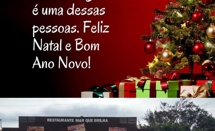 Restaurante Mar que Brilha deseja um feliz natal!