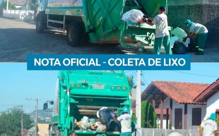 Nota Oficial – Coleta de Lixo