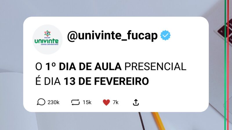 Aula presencial no Univinte/Fucap