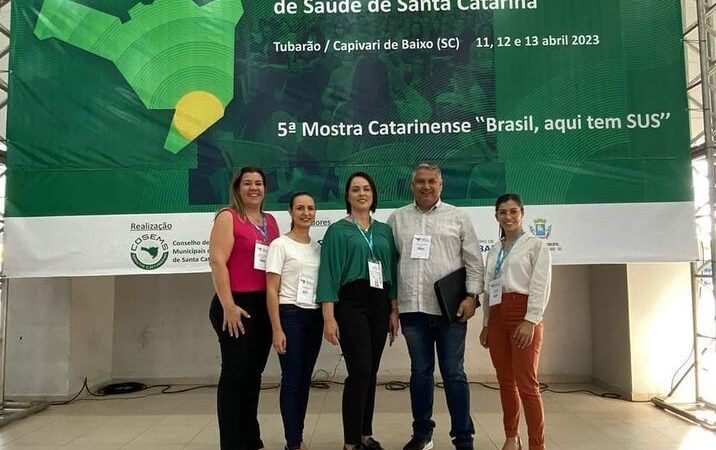 Município de Sangão participa de Congresso de Secretarias Municipais de Saúde