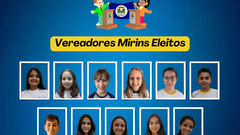 Eleitos Vereadores Mirins 2023