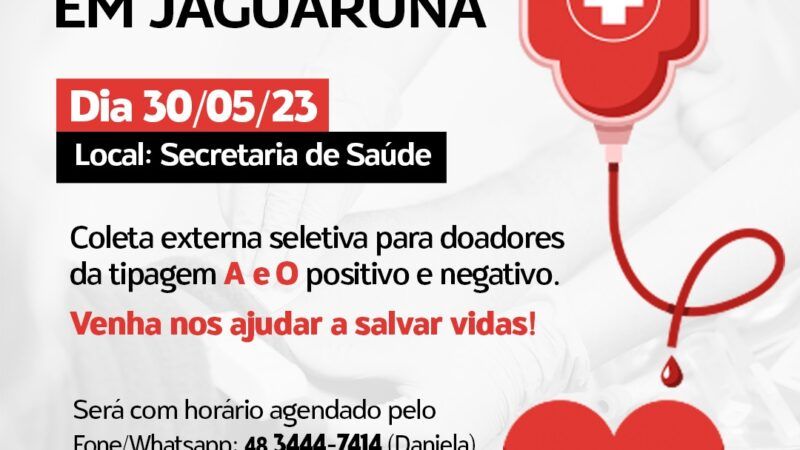 Hemosc estará em Jaguaruna na próxima semana