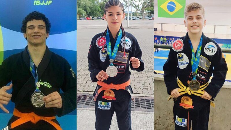 Jaguaruna se destaca no Campeonato Sul-Americano de Jiu-Jítsu com três medalhistas