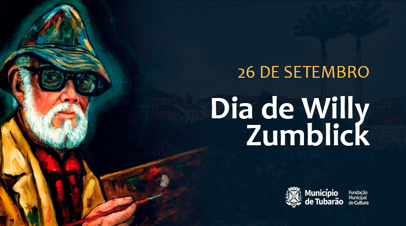 Exposição “Zumblick Iluminado” vai marcar os 110 anos do Artista Plástico Tubaronense