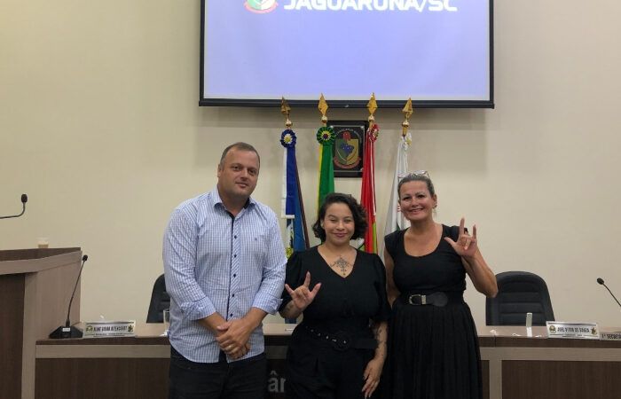 Câmara de Jaguaruna é a primeira na região a ter sessões com tradução em Libras