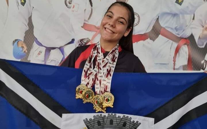 Atleta de Tubarão conquista quatro medalhas de ouro em etapa regional Sul Catarinense de Karatê