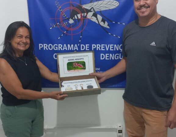 Kit com amostras das fases do mosquito transmissor da dengue é doado ao Programa de Endemias