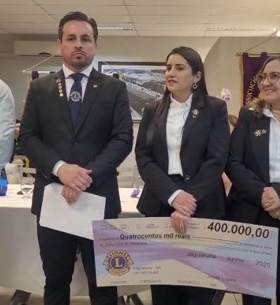 Empresário Rubens Pereira toma posse como Presidente do Lions Clube de Jaguaruna