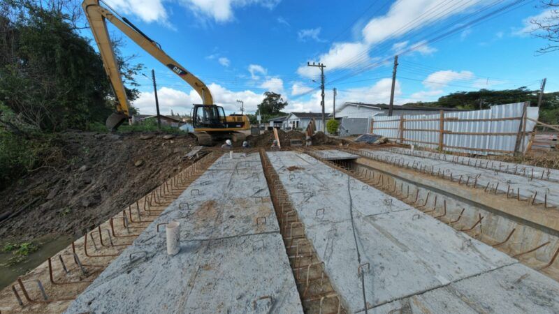 Rio da Madre: obra da ponte Rua José Heitch entra na reta final e será entregue em julho 
