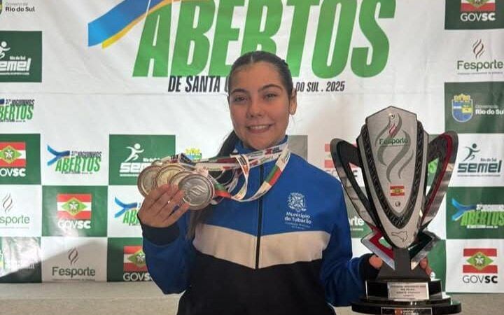 Atleta Ana Luiza é mais uma vez destaque no Joguinhos de Santa Catarina 